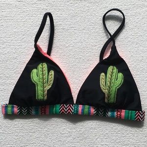 swim bikini top cactus adjustable size M